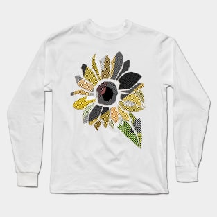 Patchwork Bright Sunflower Long Sleeve T-Shirt